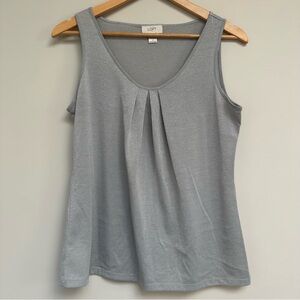 LOFT, Silver with Shimmer, Tank Top, Women's Size Medium